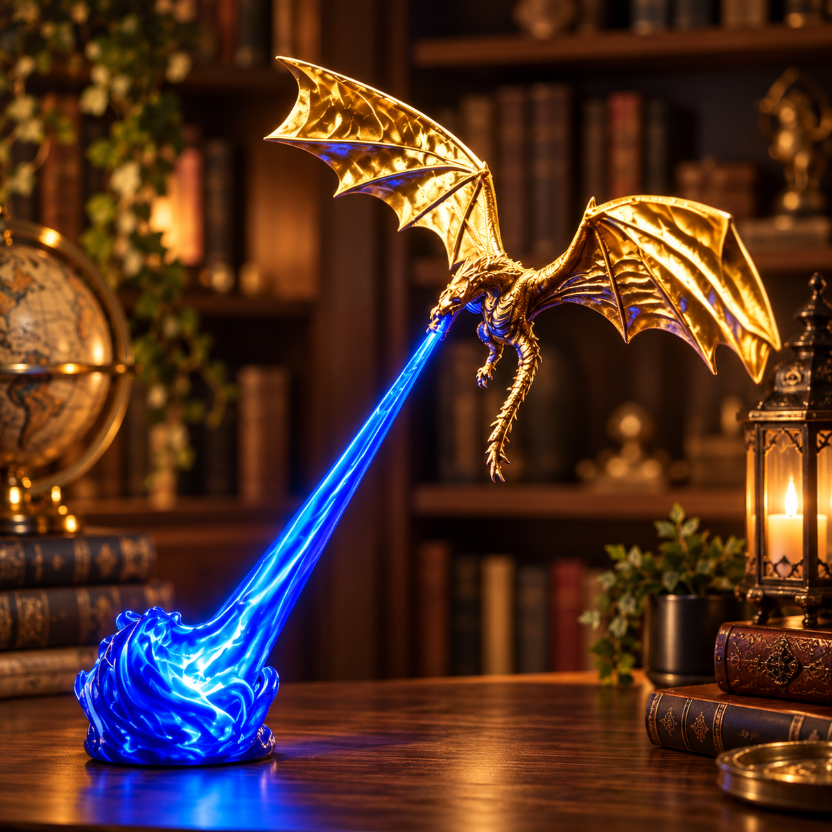 Myrvane Dragon Light™ – Dračí LED lampa s efektem plamene